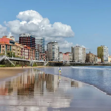 Mar Al Mar - Estupendo Piso A Un Paso De La Playa - Vut-2088-As Apartment Gijon Exterior photo